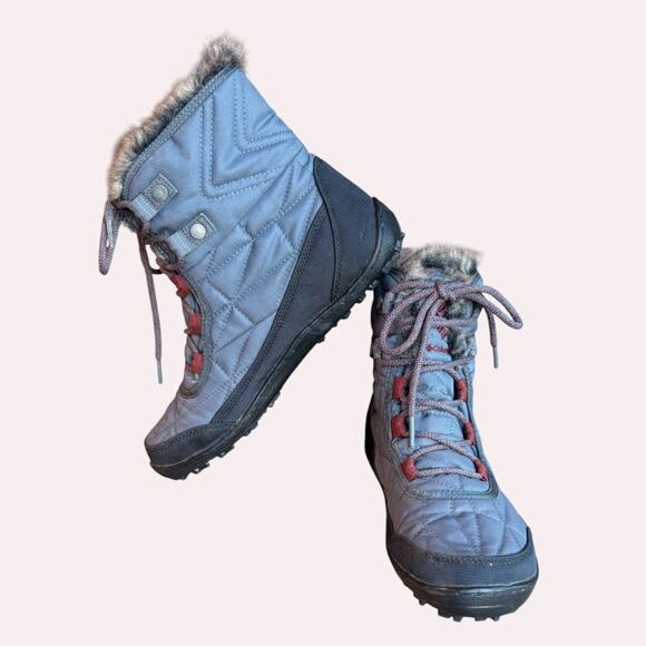 Columbia Minx Shorty III Waterproof Fur Trimmed Lightweight Snow Bootie size 8.5 - Picture 14 of 16
